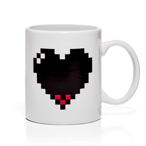 Copy of Pixel Heart Heat Changing Mug