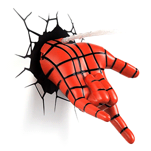 3D Deco Superhero Wall Lights